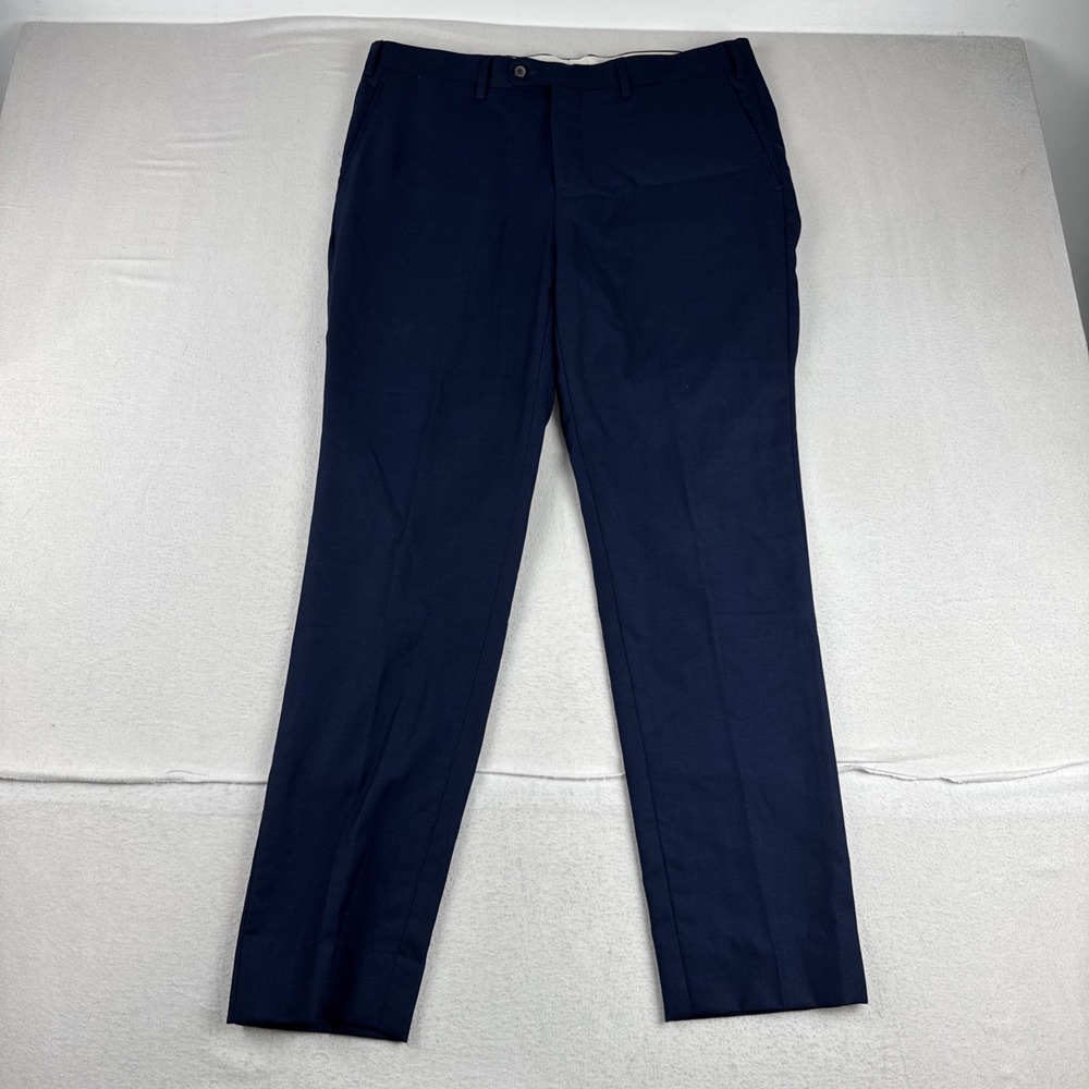 Suitsupply Brescia Blue Mens Wool Dress Pants fits 35*31 *Read* Office Business